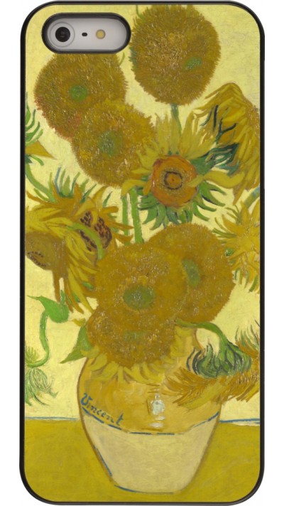 Coque iPhone 5/5s / SE (2016) - Tableau art - Les Tournesols - Van Gogh