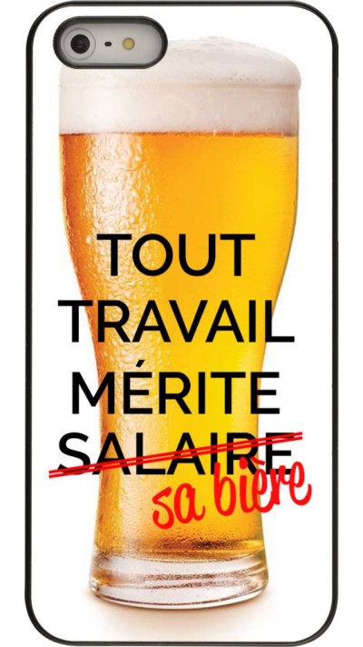 Coque iPhone 5/5s / SE (2016) - Tout travail mérite sa bière