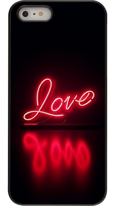 Coque iPhone 5/5s / SE (2016) - Valentine 2025 Neon Love