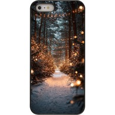 Coque iPhone 5/5s / SE (2016) - Winter 25 Winter snowy road