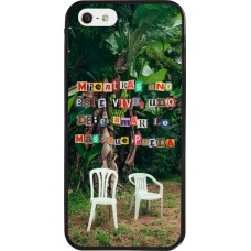 Coque iPhone 5/5s / SE (2016) - Silicone rigide noir Chairs DTMF