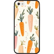 Coque iPhone 5/5s / SE (2016) - Silicone rigide noir Easter 2026 Illustration carrots