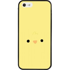 Coque iPhone 5/5s / SE (2016) - Silicone rigide noir Easter 2026 Little chicken