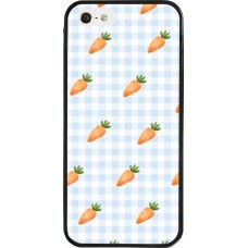 Coque iPhone 5/5s / SE (2016) - Silicone rigide noir Easter 2026 Pattern carrots