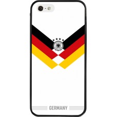 Coque iPhone 5/5s / SE (2016) - Silicone rigide noir Maillot de football Allemagne 2026 personnalisable