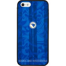 Coque iPhone 5/5s / SE (2016) - Silicone rigide noir Maillot de football Bosnie-Herzégovine 2026 personnalisable