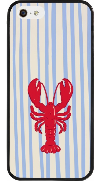Coque iPhone 5/5s / SE (2016) - Silicone rigide noir Red lobster 2026