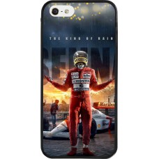 Coque iPhone 5/5s / SE (2016) - Silicone rigide noir Senna The King of Rain