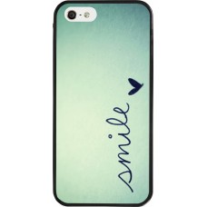 Coque iPhone 5/5s / SE (2016) - Silicone rigide noir Smile