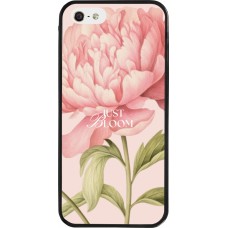 Coque iPhone 5/5s / SE (2016) - Silicone rigide noir Just Bloom Spring 2026