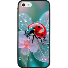 Coque iPhone 5/5s / SE (2016) - Silicone rigide noir Ladybird in bloom Spring 2026