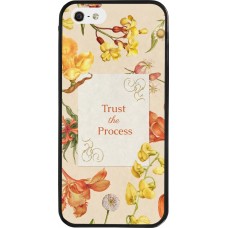 Coque iPhone 5/5s / SE (2016) - Silicone rigide noir Trust the process Spring 2026