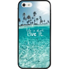 Coque iPhone 5/5s / SE (2016) - Silicone rigide noir Summer 18 24
