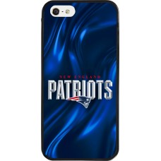 Coque iPhone 5/5s / SE (2016) - Silicone rigide noir Super Bowl 26 Patriots 2