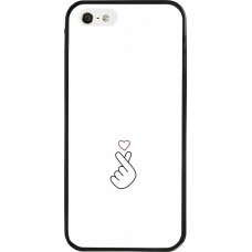iPhone 5/5s / SE (2016) Case Hülle - Silikon schwarz Valentine 2024 heat by Millennials