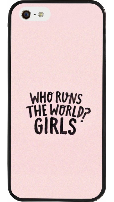 Coque iPhone 5/5s / SE (2016) - Silicone rigide noir Womens day 2026 3