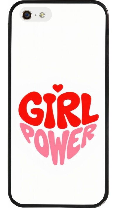 Coque iPhone 5/5s / SE (2016) - Silicone rigide noir Womens day 2026 6