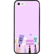 Coque iPhone 5/5s / SE (2016) - Silicone rigide noir Womens day 2026 9