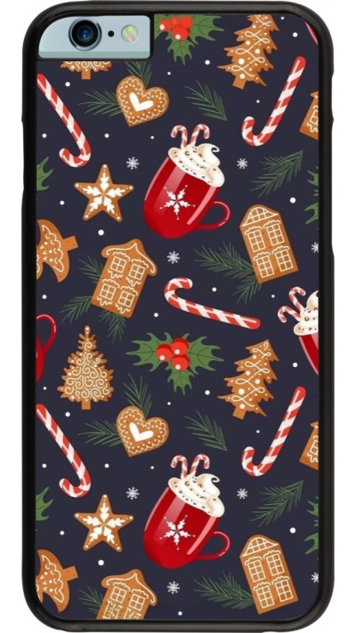 Coque iPhone 6/6s - Christmas 25 Pattern Gingerbread House