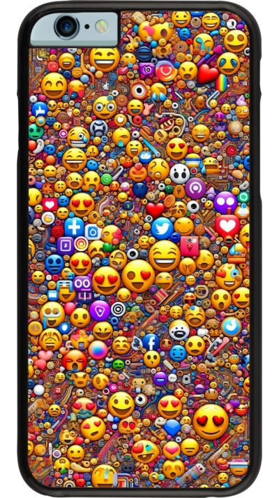iPhone 6/6s Case Hülle - Emoji gemischt