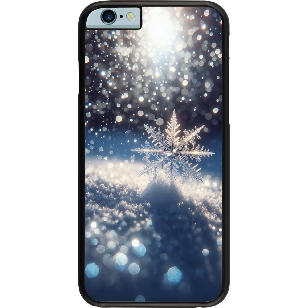 iPhone 6/6s Case Hülle - Schneeflocke Solar Glanz
