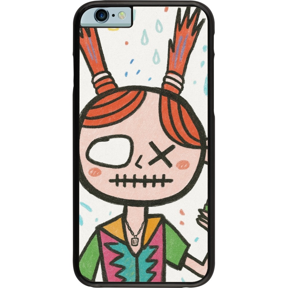 Coque iPhone 6/6s - Little Girl Sketch