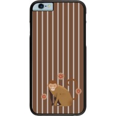iPhone 6/6s Case Hülle - Monkey with stripes
