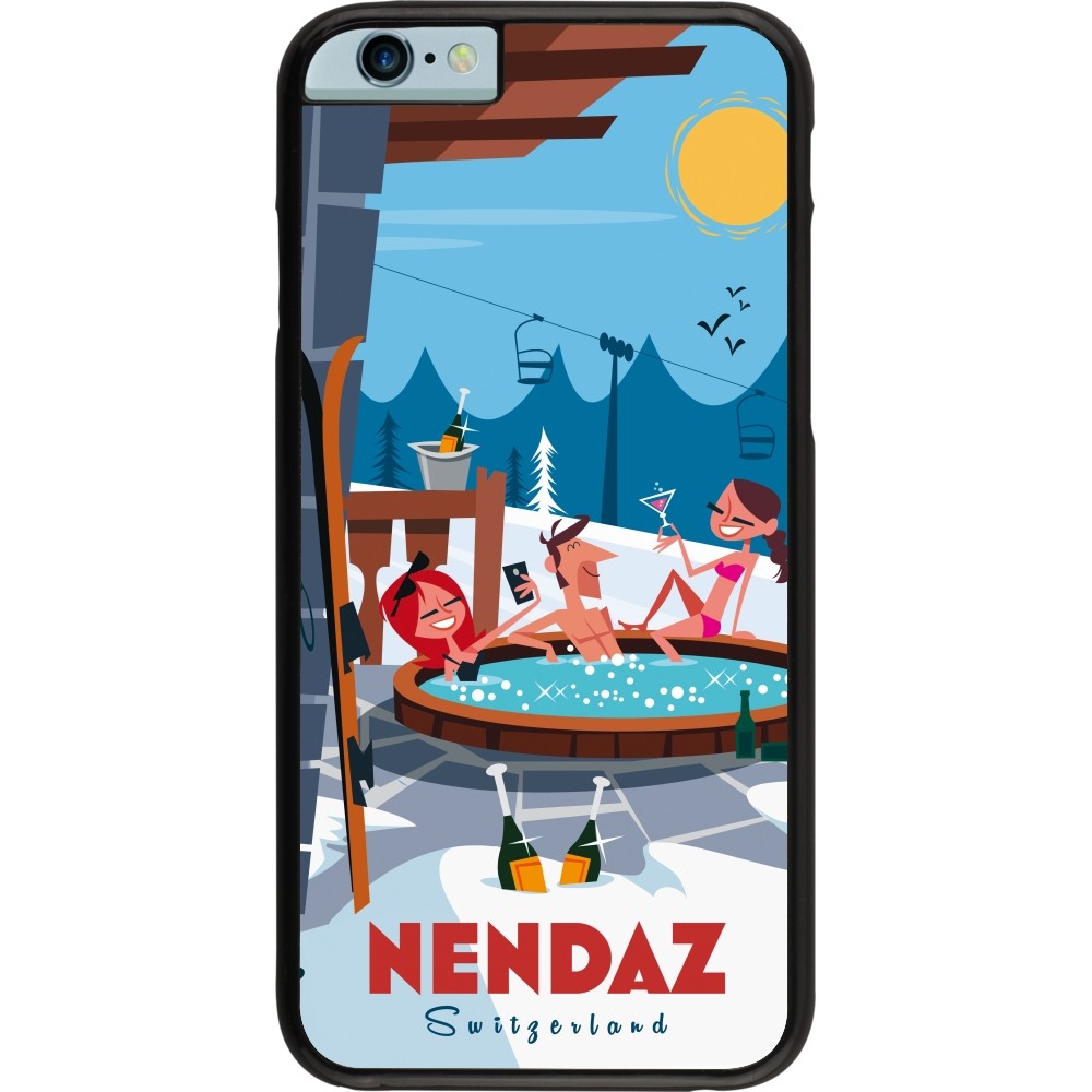 iPhone 6/6s Case Hülle - Nendaz Mountain Jacuzzi