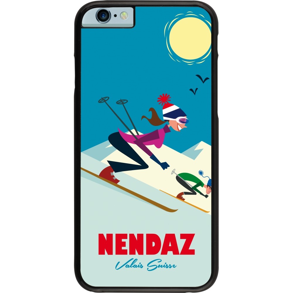iPhone 6/6s Case Hülle - Nendaz Ski Downhill