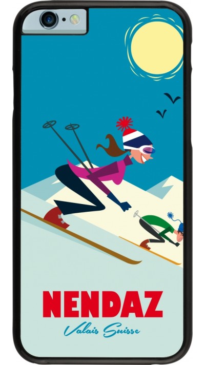 iPhone 6/6s Case Hülle - Nendaz Ski Downhill