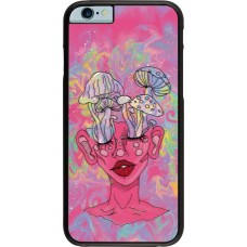 iPhone 6/6s Case Hülle - Psychedelic pink mushroom