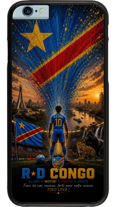 Coque iPhone 6/6s - Football République démocratique du Congo splash 2026