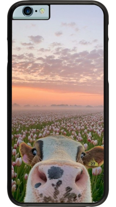 Coque iPhone 6/6s - Cow with tulips 2026