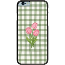 Coque iPhone 6/6s - Green vichy tulips 2026