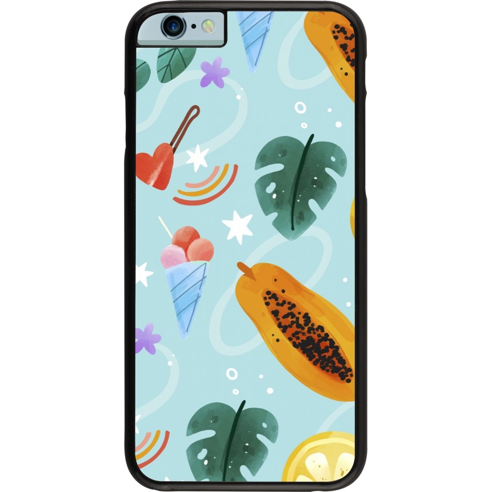 Coque iPhone 6/6s - Summer 2025 Pattern papaya