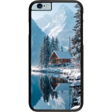 Coque iPhone 6/6s - Winter 25 Winter house forest day