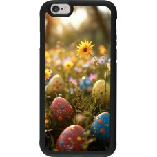 iPhone 6/6s Case Hülle - Silikon schwarz Easter 2026 Decorated eggs