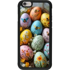 Coque iPhone 6/6s - Silicone rigide noir Easter 2026 Eggs with bees