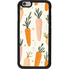 Coque iPhone 6/6s - Silicone rigide noir Easter 2026 Illustration carrots