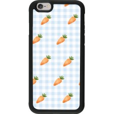 Coque iPhone 6/6s - Silicone rigide noir Easter 2026 Pattern carrots