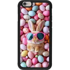 Coque iPhone 6/6s - Silicone rigide noir Easter 2026 Rabbit fun