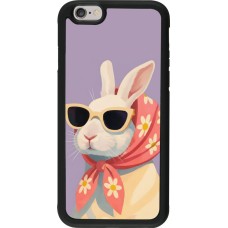 Coque iPhone 6/6s - Silicone rigide noir Easter 2026 Rabbit with scarf