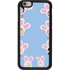 Coque iPhone 6/6s - Silicone rigide noir Easter 2026 Snoopy