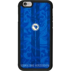 Coque iPhone 6/6s - Silicone rigide noir Maillot de football Bosnie-Herzégovine 2026 personnalisable