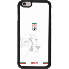 Coque iPhone 6/6s - Silicone rigide noir Maillot de football Iran 2026 personnalisable