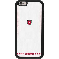 iPhone 6/6s Case Hülle - Silikon schwarz Jordanien 2026 personalisierbares Fussballtrikot