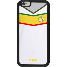 iPhone 6/6s Case Hülle - Silikon schwarz Senegal 2022 personalisierbares Fußballtrikot