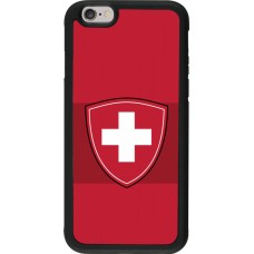 Coque iPhone 6/6s - Silicone rigide noir Hockey World Championship Ecusson Suisse