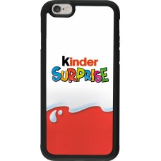 iPhone 6/6s Case Hülle - Silikon schwarz Kinder Surprise