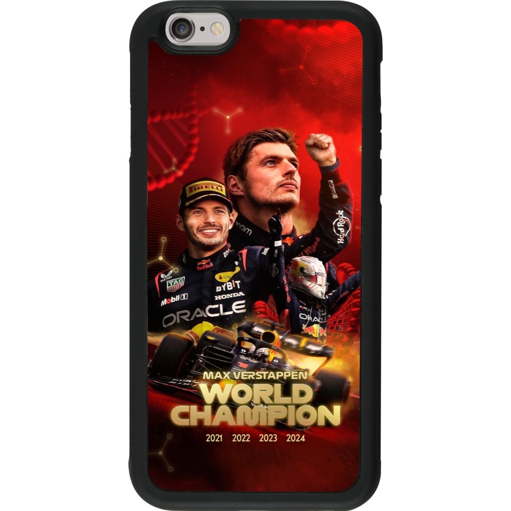 iPhone 6/6s Case Hülle - Silikon schwarz Max Verstappen Champion 2023